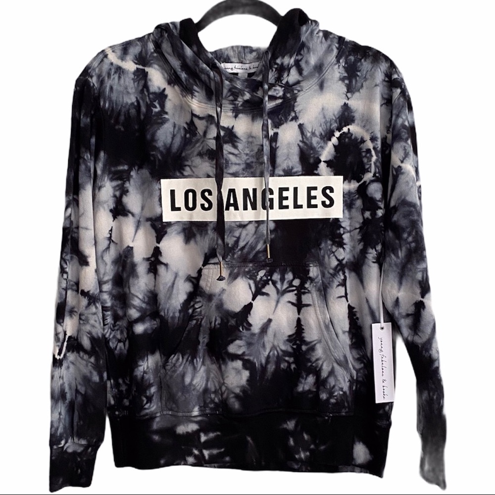 Young Fabulous & Broke Los Angeles Hoodie Tie Dye Super Soft NWT | M